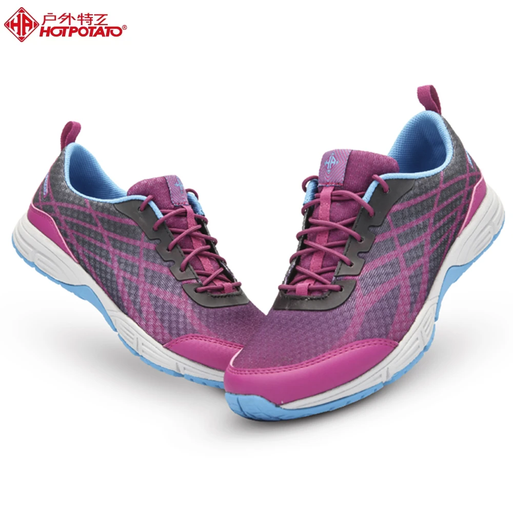

Hot Potato Cross-country Outdoor Sports Running Shoes Women Non-Slip Lace Up Trekking Shoes Travel Outdoor Run Sneakers Women F2