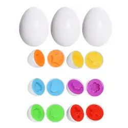 Обучение по методу Монтессори образование математические игрушки смарт яйца 3D игра-головоломка для детей Популярные Toys3pcs смарт яйца