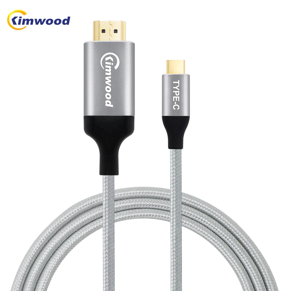 Kimwood USB C HDMI Cable Type C to HDMI Converter Micro USB C HDMI Adapter 60HZ 4K 2.0