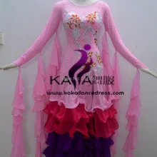 KAKA ТАНЕЦ B1418, Одежда для танцев Костюмы для бальных танцев Стандартный платье для танцев, Вальс Конкурс платье, Для женщин, Костюмы для бальных танцев платье для танцев