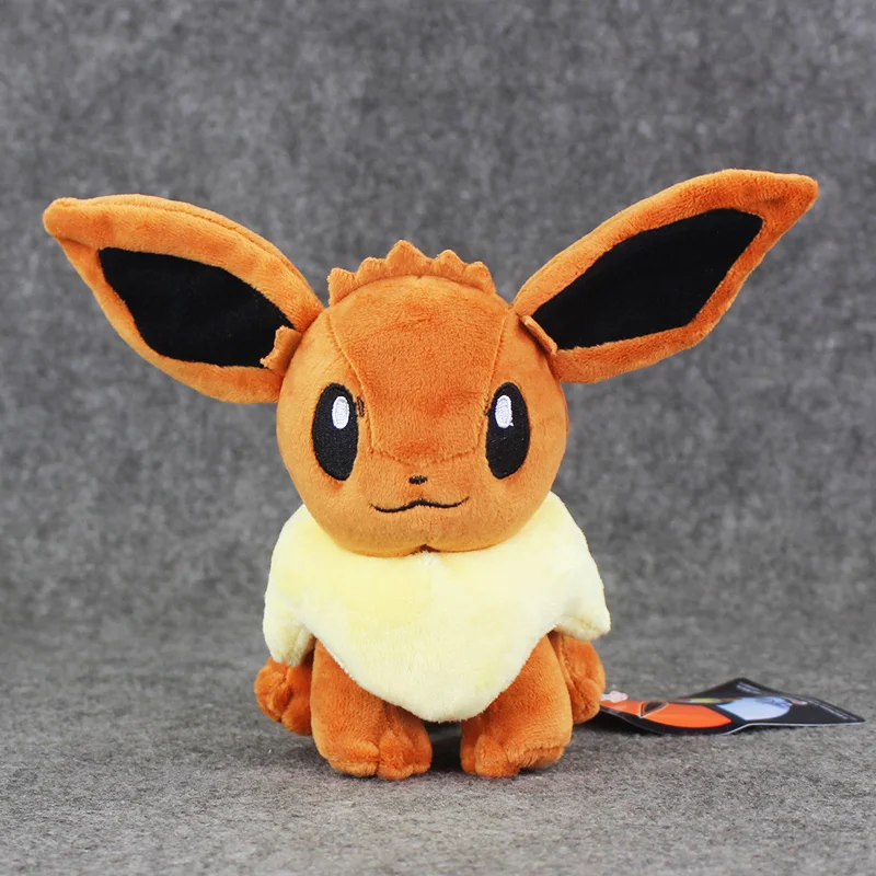 

17cm New Style Anime Cartoon Cute Go Eevee Plush Toy Stuffed Soft Dolls Great Gift