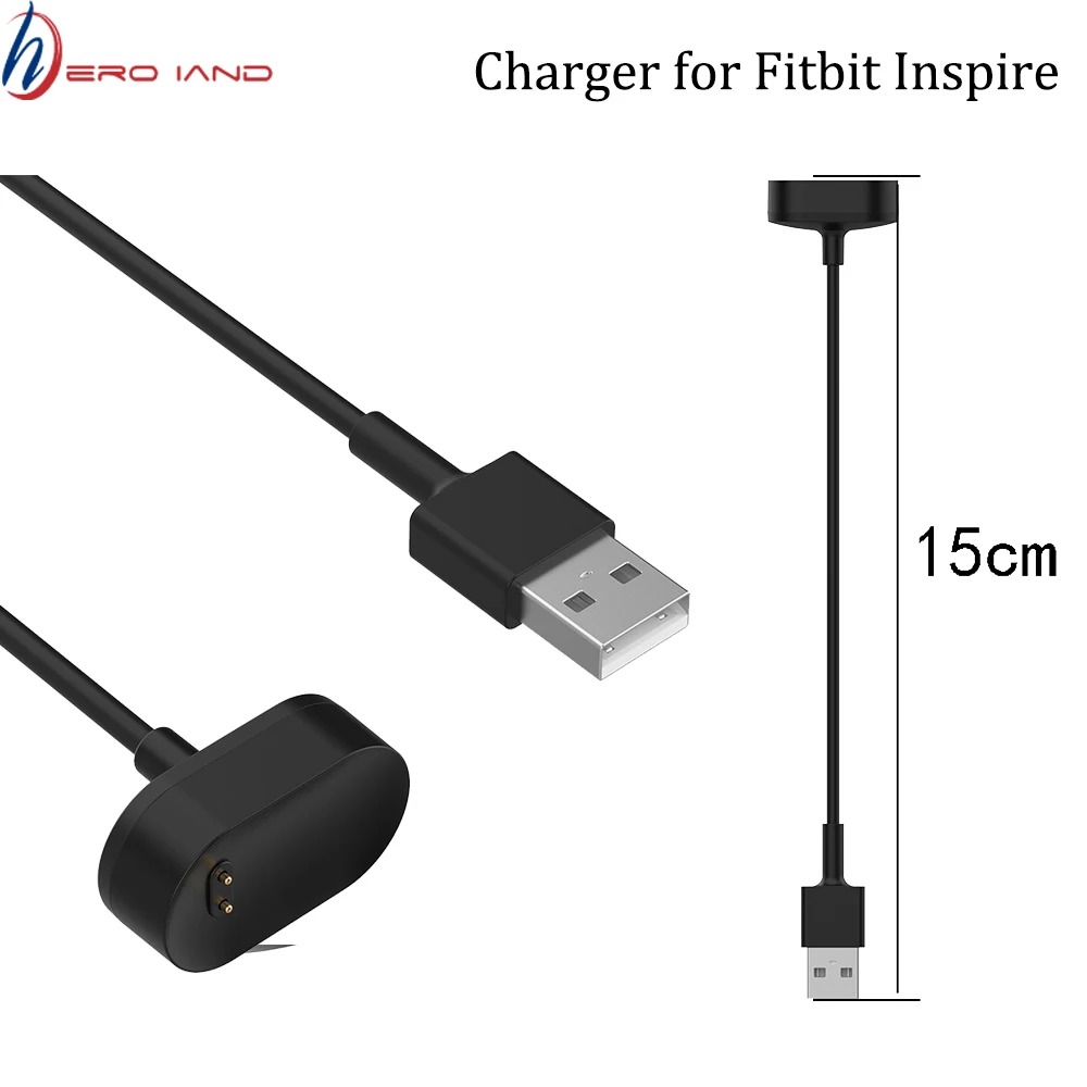 15 см/100 см usb кабель для зарядки для Fitbit inspire/inspire браслет HR замена Универсальная линия Быстрая зарядка кабель Шнур