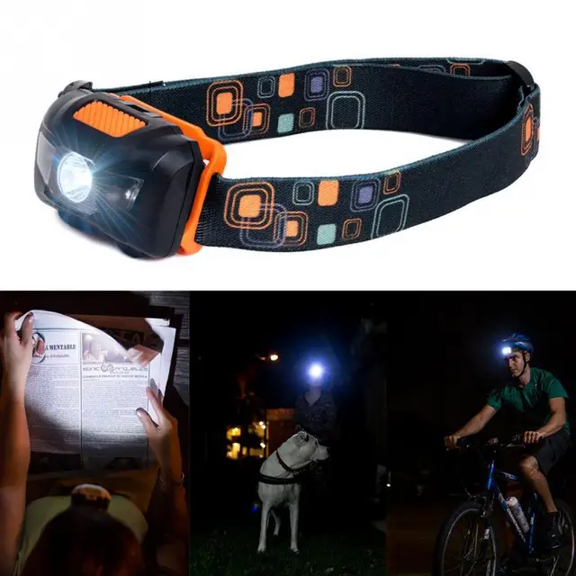 new High Quality 2 LED Red White Light  Mini Headlamp Outdoor Headlight Waterproof Head Lamp Lantern For Hunting Night Lightings