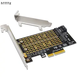 H1111Z плата расширения PCIE для M2/M.2 адаптер SATA M.2 SSD адаптер PCIE NVME/M2 адаптер PCIE SSD M2 SATA карта pci-e M ключ + B Ключ