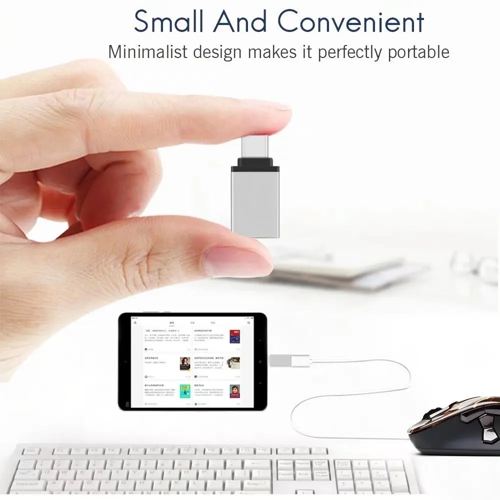 

Unidopro USB C Adapter to USB A 3.0 OTG Type C Converter for Philips S653H X818 / Oukitel K6 K5000 Data Sync Charger Adaptateur