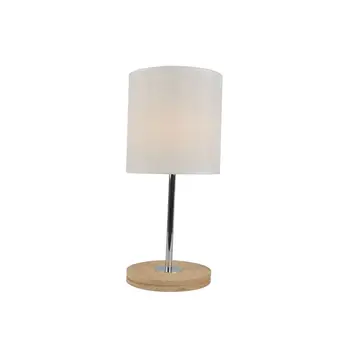 

2017 Modern Family Simple Popular Energy Saving Brown Wooden Iron Fabric Reading Light Table Lamp