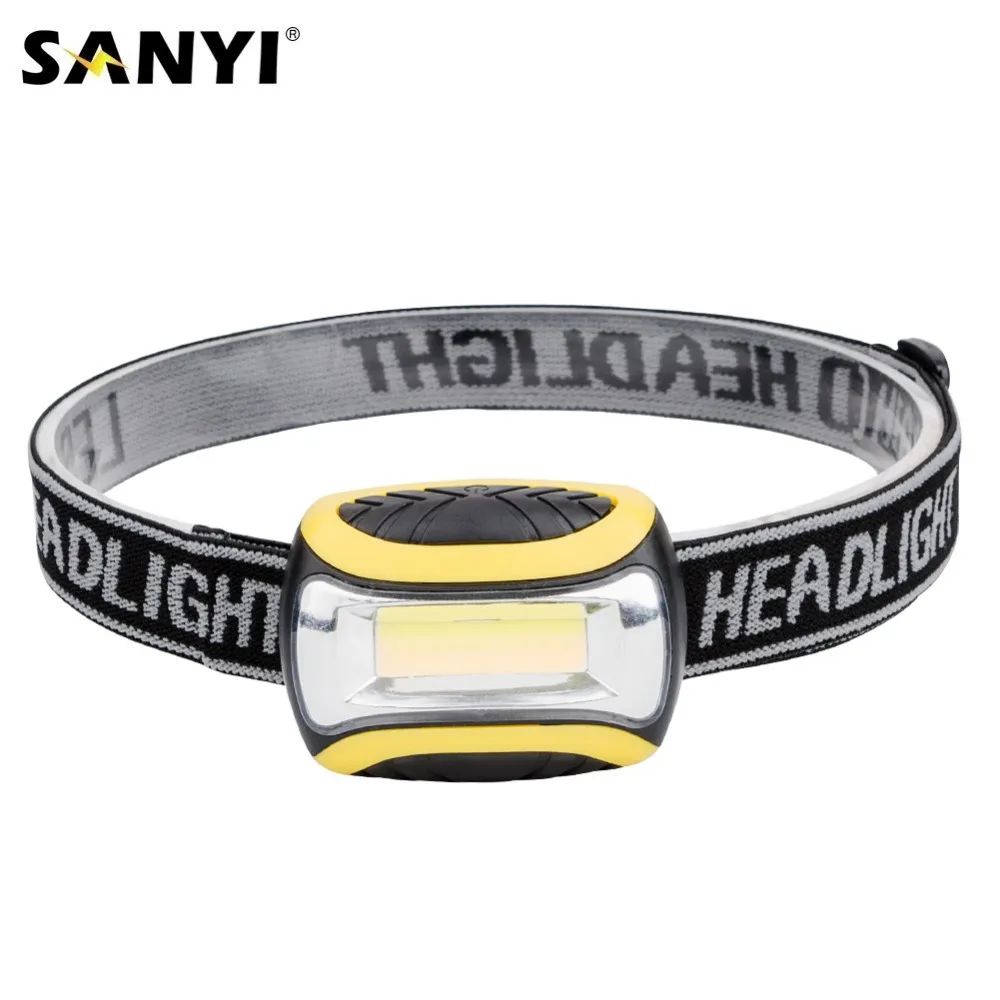 Налобный фонарь COB светодиодный водонепроницаемый с 3 режимами работы|headlamp aaa|head