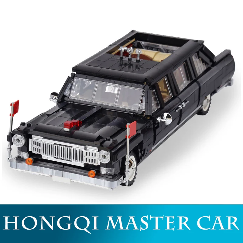 

2327Pcs Genuine Creator MOC Brand Technic Series HongQi Master Car Set Model Building Kit Blocks Bricks Toys Gifts