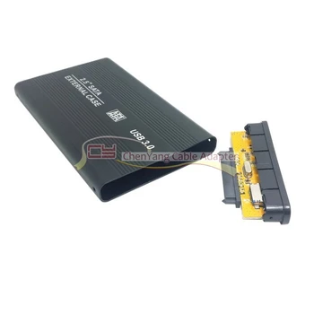 

10PCS/CY 2.5 inch Sata 22p 7+15 SSD to USB 3.0 External Hard Disk Enclosure for PC Black