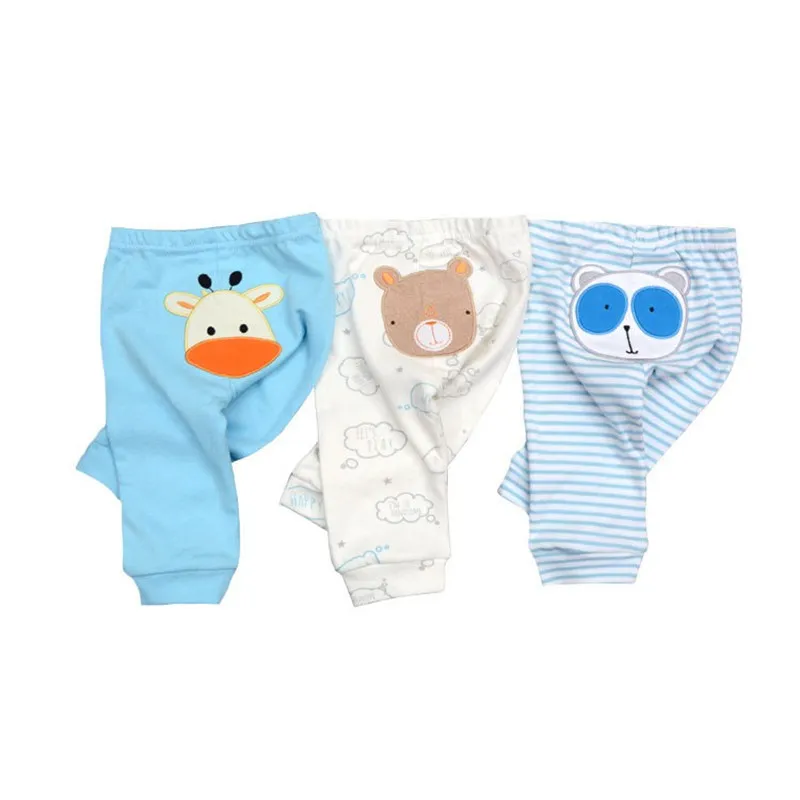 3/6pcs/Lot Baby Pants Cotton Autumn Leggings for boys girls Mid Full Length Baby Trousers