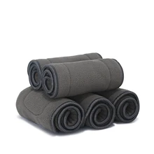 5-Layers уголь бамбука вставляет держать сухой ткань пеленки вставки многоразовые подгузники( Pack 3)памперс подгузник бамбук памперсы для детей памперсы детские