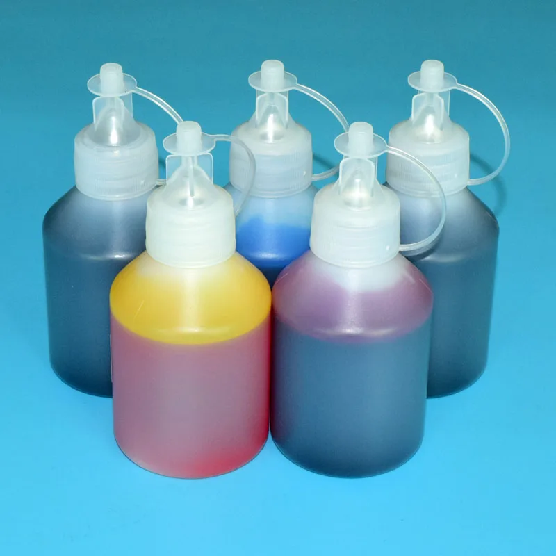 5 PC X 100ml Printer Ink For EPSON XP 600/XP 700/XP 605/XP 800 XP 720