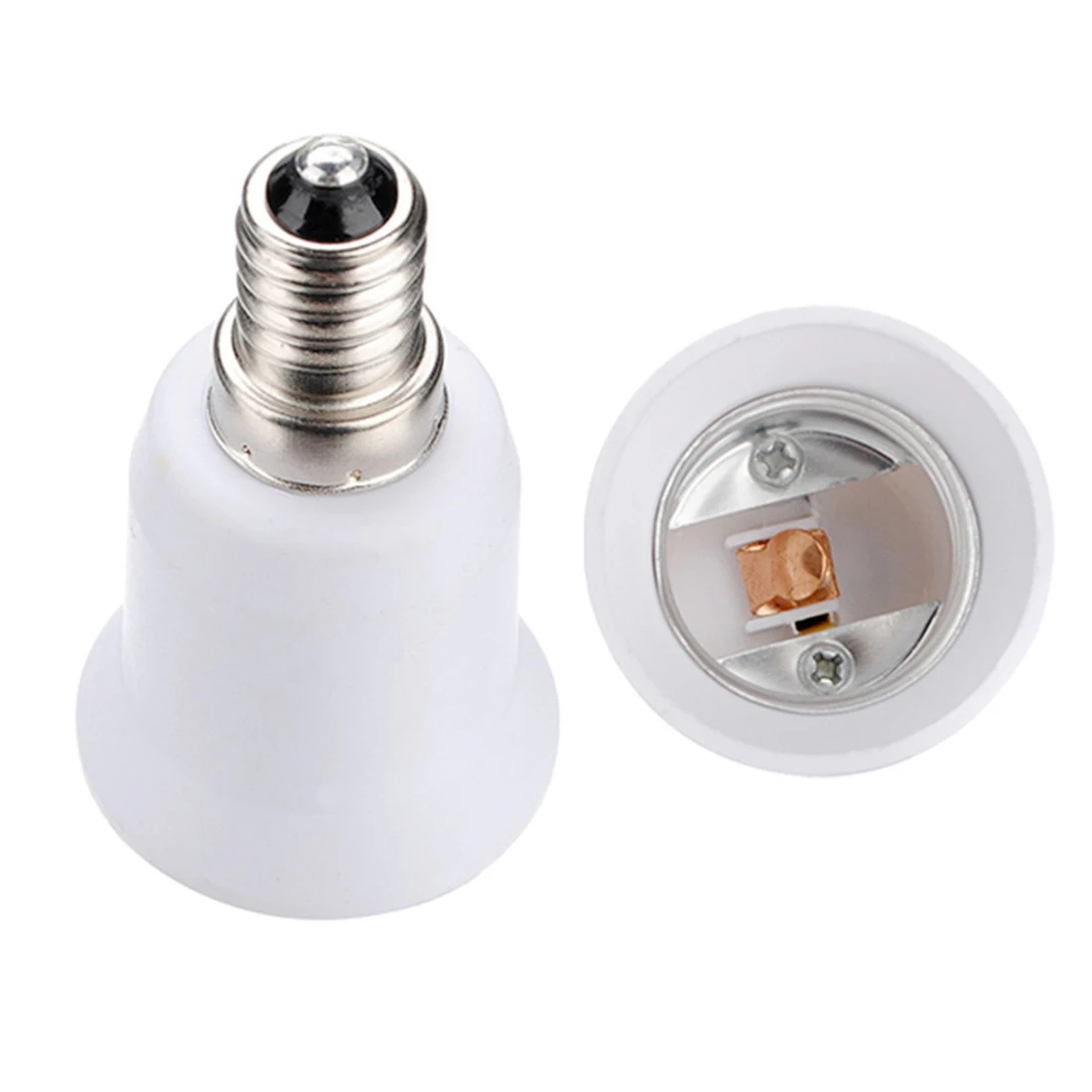4 Pcs Socket Adapter E14 to E27 Plastic Bulb Lamp Adapter Converter