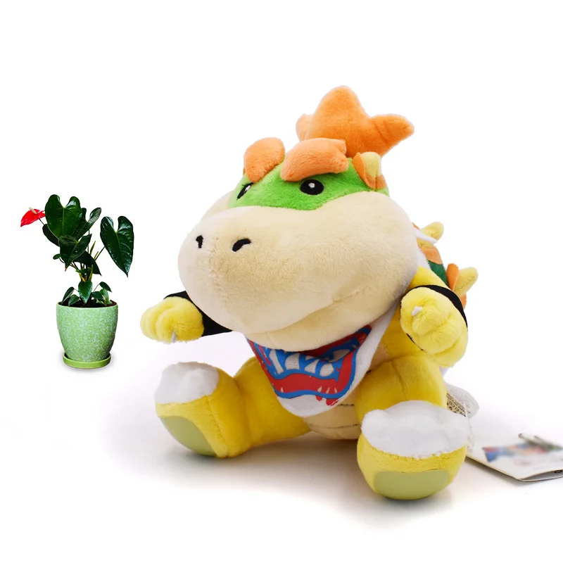 

Anime Super Mario Bros Koopalings Bowser JR Koopa Dragon Peluche Doll Plush Soft Stuffed Toy Great Christmas Gift For Children