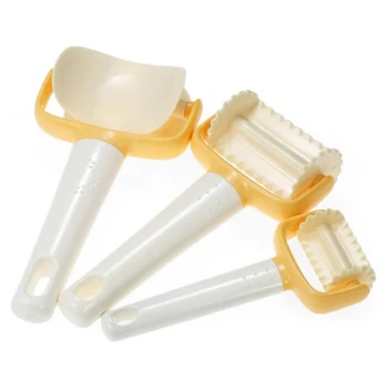

3Pcs/Set Roller Cutter Rolling Angle Biscuit Cookies Cutter Mold Donuts Cutter