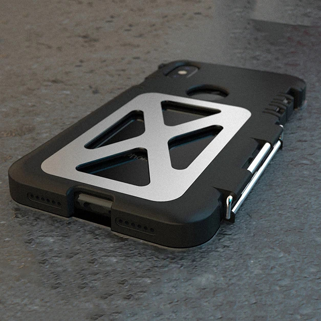 2019 Алюминиевый ПК металлический флип чехол для iPhone X XR XS MAX Супер жесткий