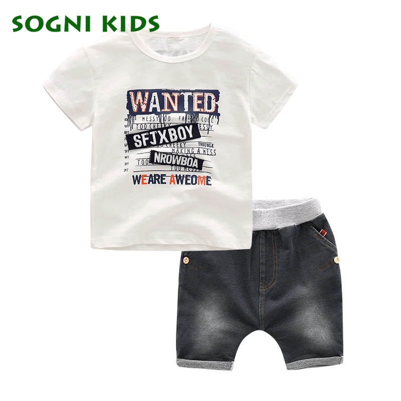 Kids Boys Clothes Summer Baby casual Boy Clothes Children Toddler Clothing Set 100 Cotton short sleeves