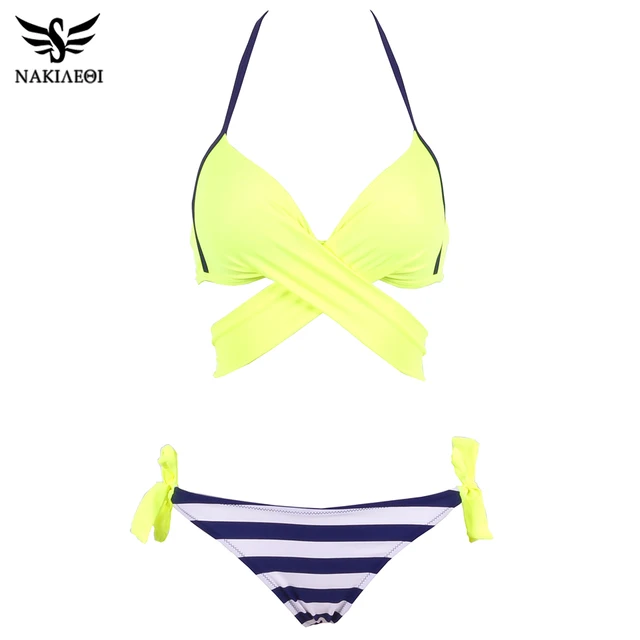 NAKIAEOI 2018 Seksowny bikini kobiety strój kąpielowy push up stroje kąpielowe Criss Cross Bandage Halter bikini Set Beach strój kąpielowy pływać nosić XXL tanie i dobre opinie Bikinis Set Nylon spandex Jednolity patchwork druk Wire Free 180073 Niska talia Pasuje do rozmiaru Weź swój normalny rozmiar NAKIAEOI 2018 Seksowny bikini kobiety strój kąpielowy push up stroje kąpielowe Criss Cross Bandage Halter bikini Set Beach strój kąpielowy pływać nosić XXL tanie i dobre opinie Bikinis Set Nylon spandex Jednolity patchwork druk Wire Free 180073 Niska talia Pasuje do rozmiaru Weź swój normalny rozmiar