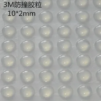 

100-500pcs 10*2mm SelfAdhesive Soft and Clear Anti Slip Rounded Bumpers Silicone Rubber Feet Pads Sticky Silicone Shock Absorber