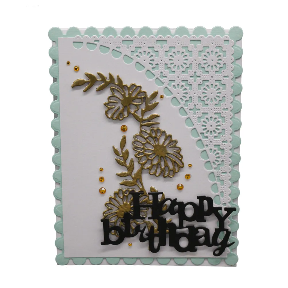  2019 Fashion DIY Album Embossing Scrapbooking Stencils Paper Crafts Metal Birthday Invitation Weddi - 33000651174