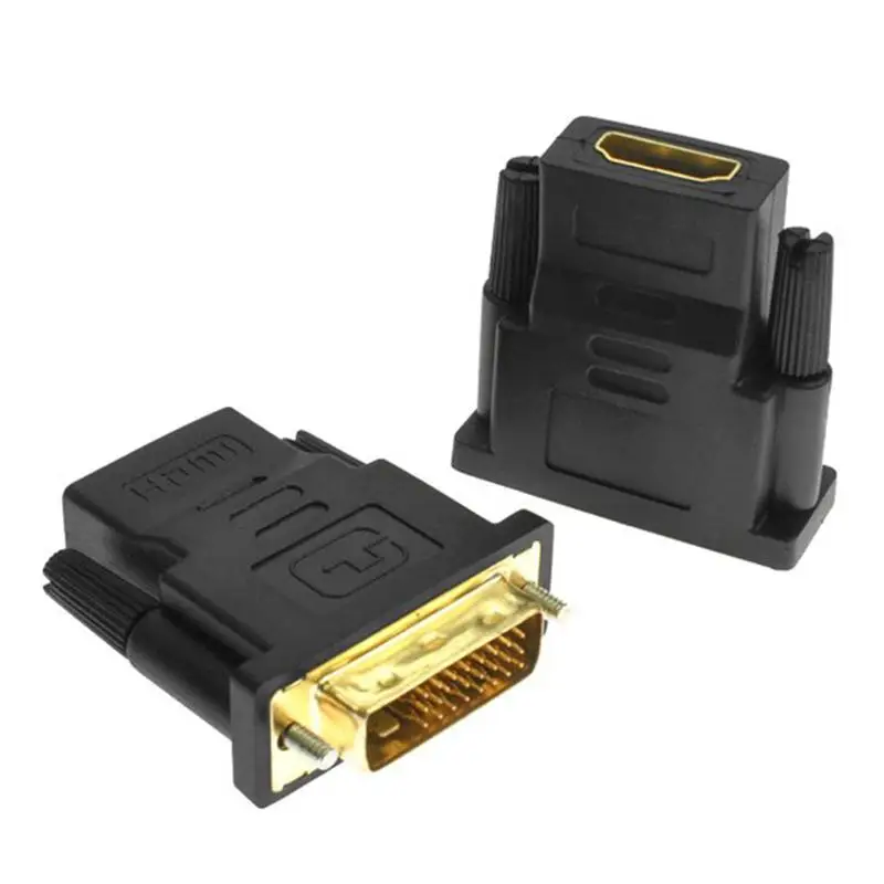 Адаптер DVI 24 + 1 Pin к HDMI конвертер позолоченный мужской гнезду 1080P для PS3 ПК проектор