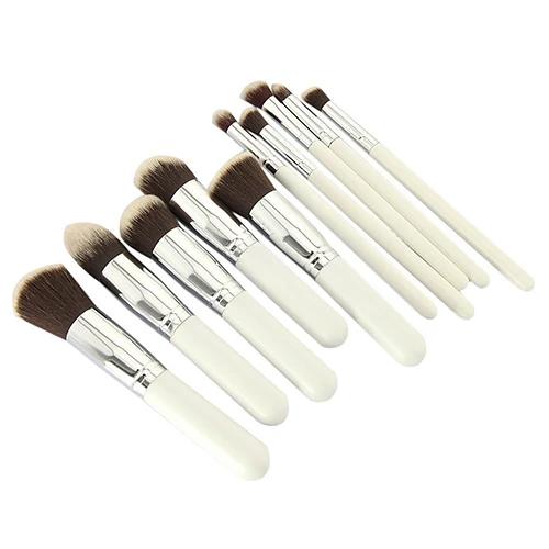 

10Pcs Premium Synthetic Blend Makeup Brush Set Cosmetic Foundation Beauty Tool smt101