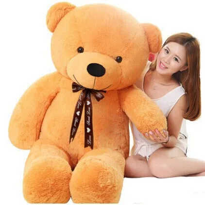 

180cm Giant teddy bear plush toys Life size teddy bear stuffed animal baby dolls for women Children soft peluches Christmas gift