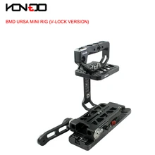 15 MM URSA Mini Kit Gaiola Baseplate Rig alça Superior com V-lock VCT Versão para BlackMagic Câmera HDV Filme URSA Mini câmera BMD