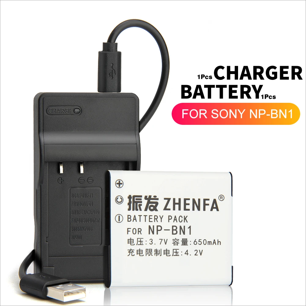 1X Battery set NP-BN1 NP BN1 Батарея для sony камеры sony DSC WX220 W310 W390 W510 W520 W530 W550 W580 W610 W650 TX55 TX66 T110 - Цвет: 1X Battery set
