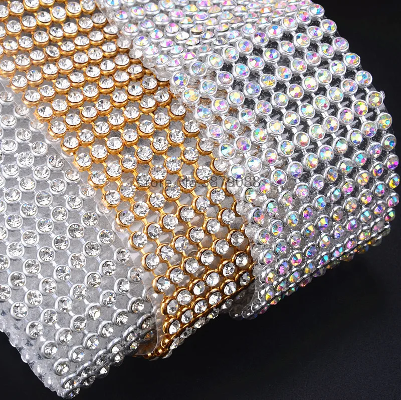 bling bling crystal rhinestone banding,10rows/pcs,width 4cm,fancy