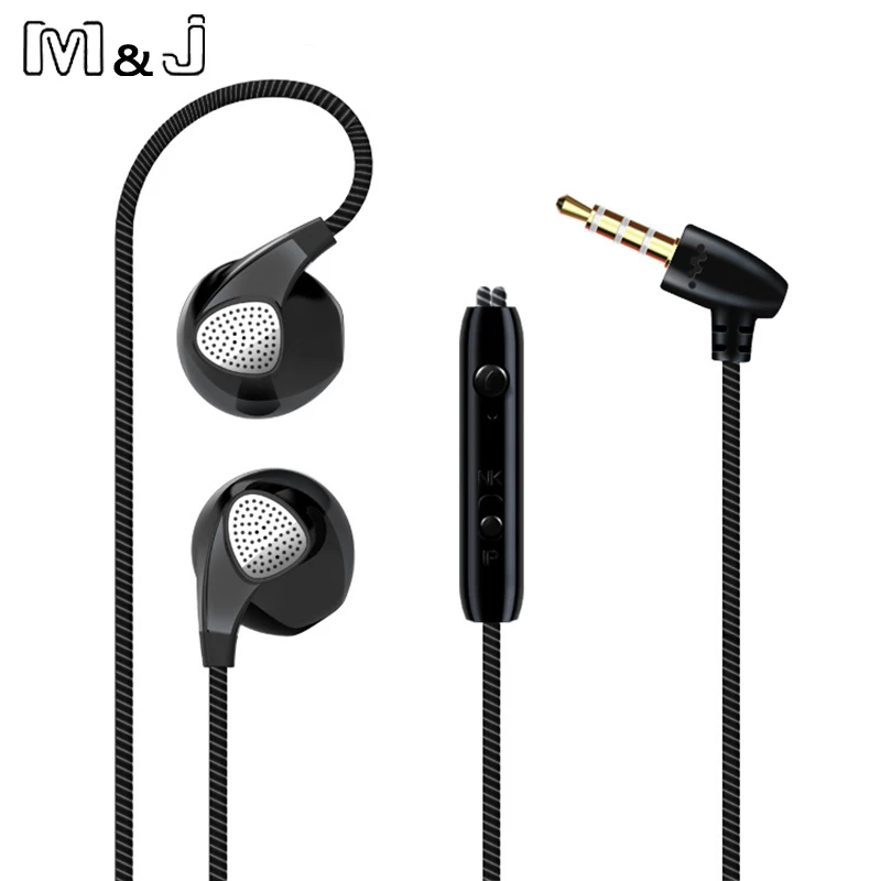 M&J 2016 Earphone For iPhone 6 6S 5 Headphone With Microphone 3.5mm