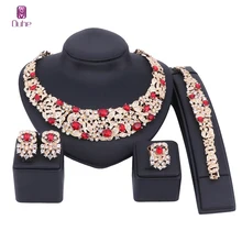 Богемные Кристальные Ювелирные наборы для невесты золотого и серебряного цвета, ожерелье со стразами в комплекте, свадебные ювелирные изделия для женщин, свадебные, вечерние, юбилейные