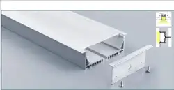 20X2 м наборы/лот u-образный алюминиевый профиль светодиодный бар большой размер квадратный тип алюминиевый светодиодный канал с