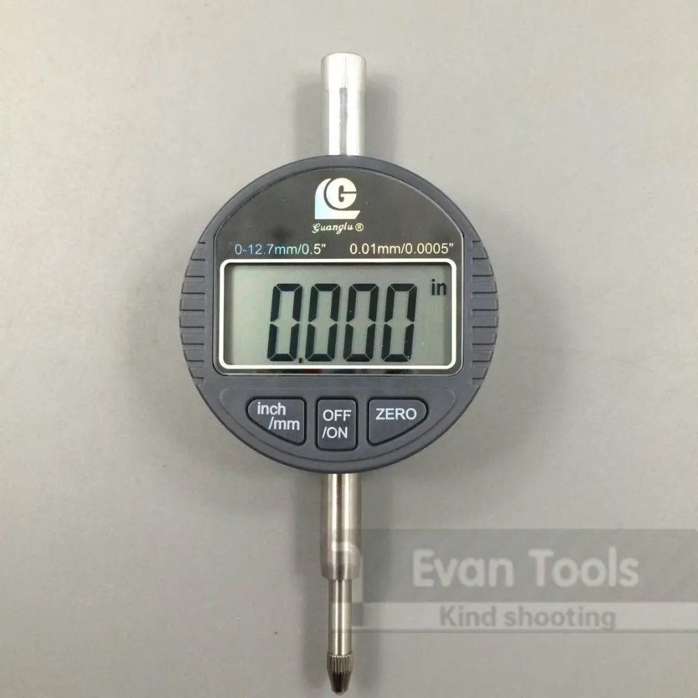 Электронный циферблатный индикатор 0-12.7мм/0.5"0.01мм индикатор часового типа с бумажным ящиком индикаторные часы стрелочный микрометр измерительный инструмент стрелочные индикаторы