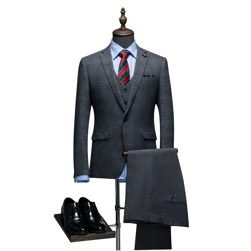 Классический деловой костюм индивидуальный эксклюзивный развивающий мужской костюм свадебный деловой костюм модный костюм мужские костюмы под заказ