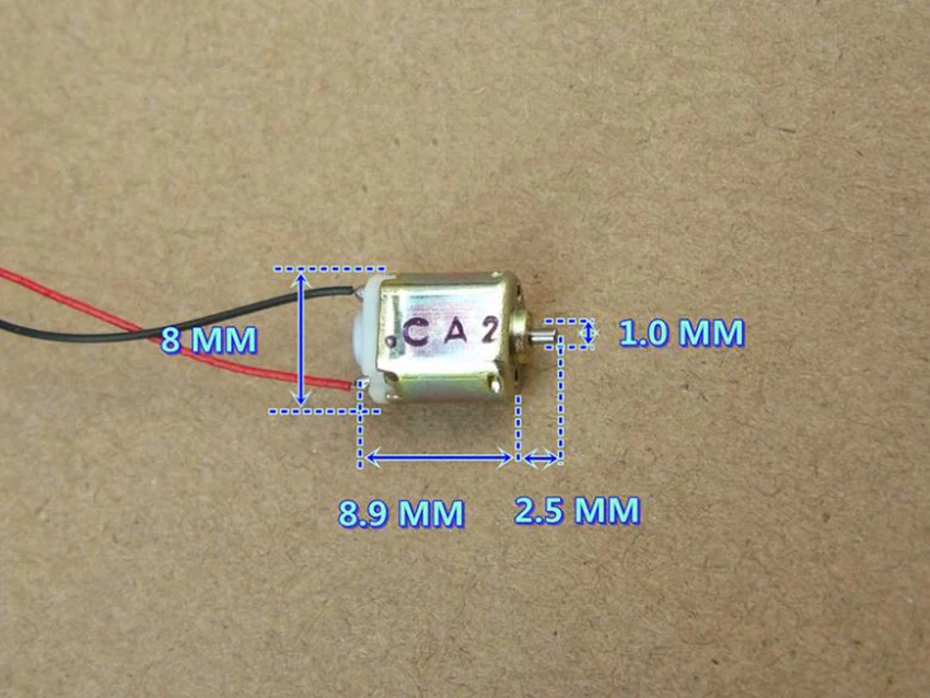 1 шт. ультра-миниатюрный двигатель постоянного тока DC3V 44000 об/мин высокоскоростной диаметр 1 мм микро-двигатель маленький Электрический техника высокое качество Лидер продаж
