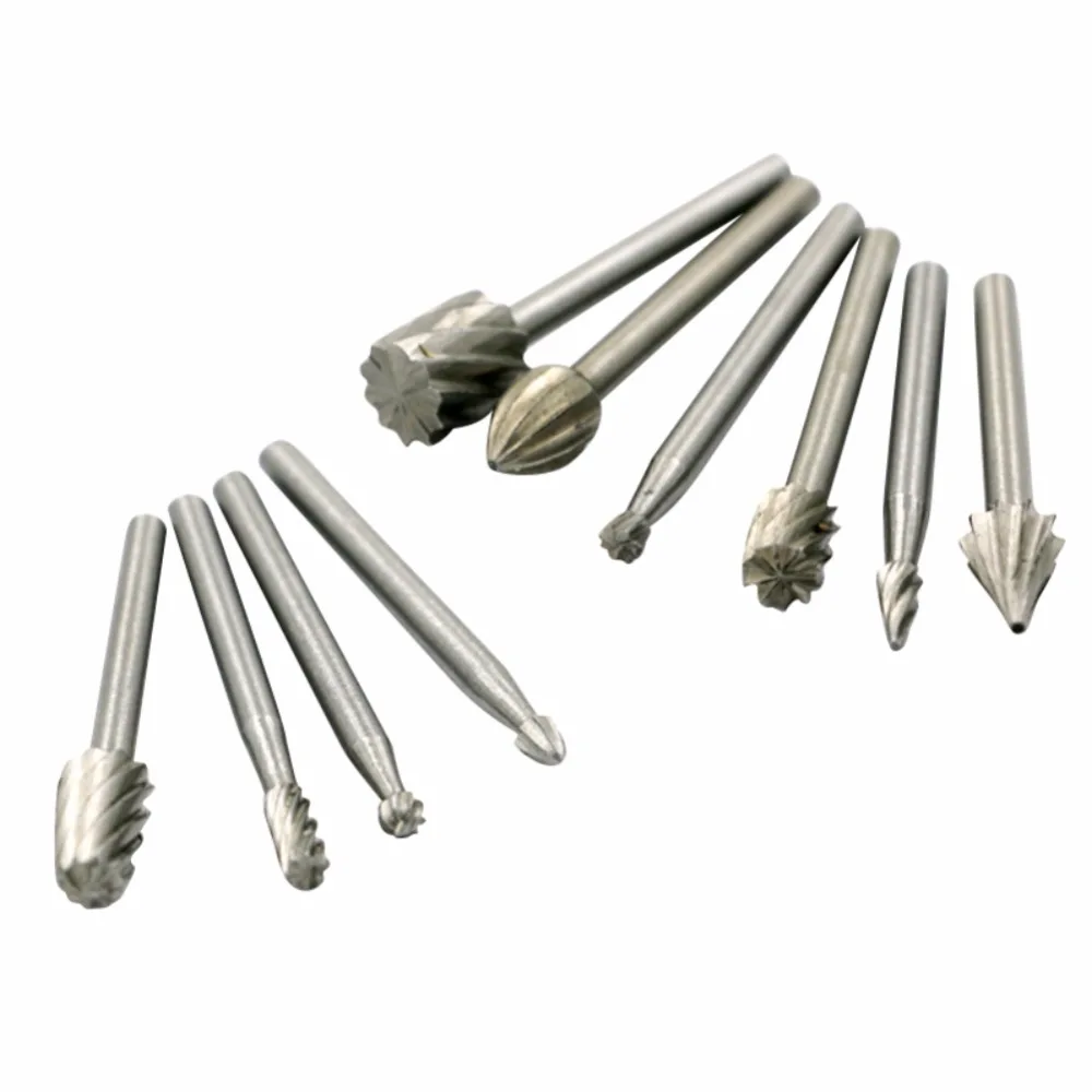Buy 10pcs/Set Shank Woodworking Rotary Tool Wood Drill
