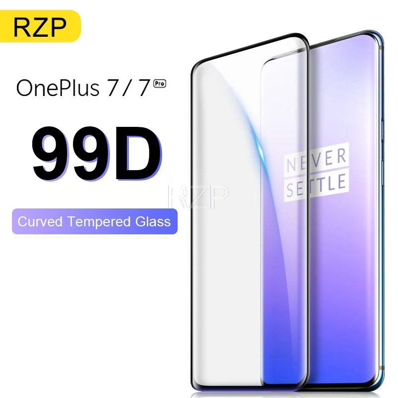 RZP 99D полное покрытие изогнутое закаленное стекло для OnePlus 7 Pro Защита экрана