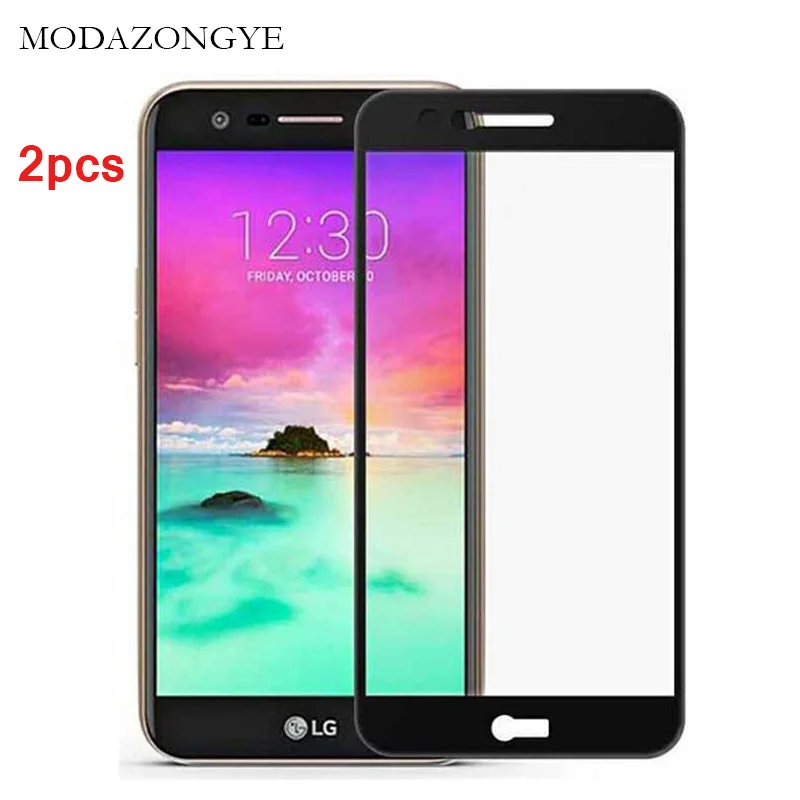 

2pcs For Tempered Glass LG K10 2017 Screen Protector LG K10 2017 M250 M250N Screen Protector Glass Full Cover Protective Flim