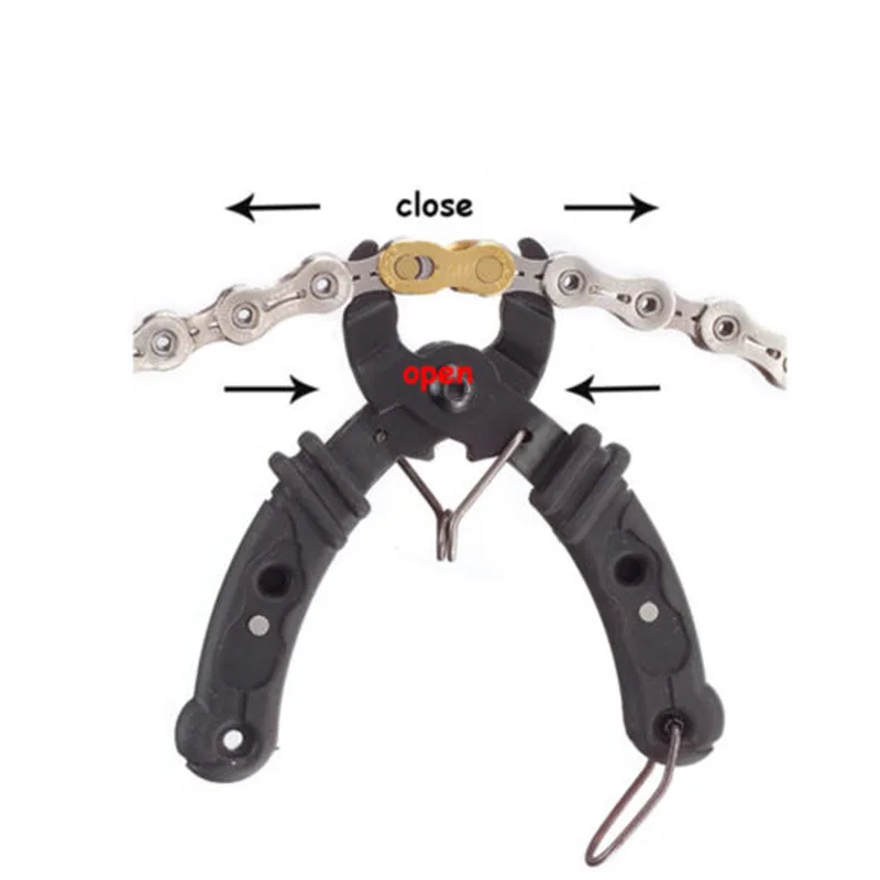 Черный Ремонт цепи велосипеда высокое качество щипцы ремонт велосипеда цепи гаечные ключи удаление