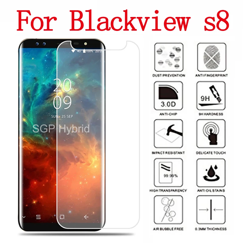 Для Blackview S8 Стекло S 8 закаленное Стекло Экран защитная пленка 9 H твердость 9 H Премиум Защитная пленка для стекла защиты защитное стекло 2.5d