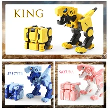 Пирамида магический куб 4X4X4 деформируемый динозавр маленькие динозавры суставы могут перемещаться тираннозавр рекс трансформирует животное