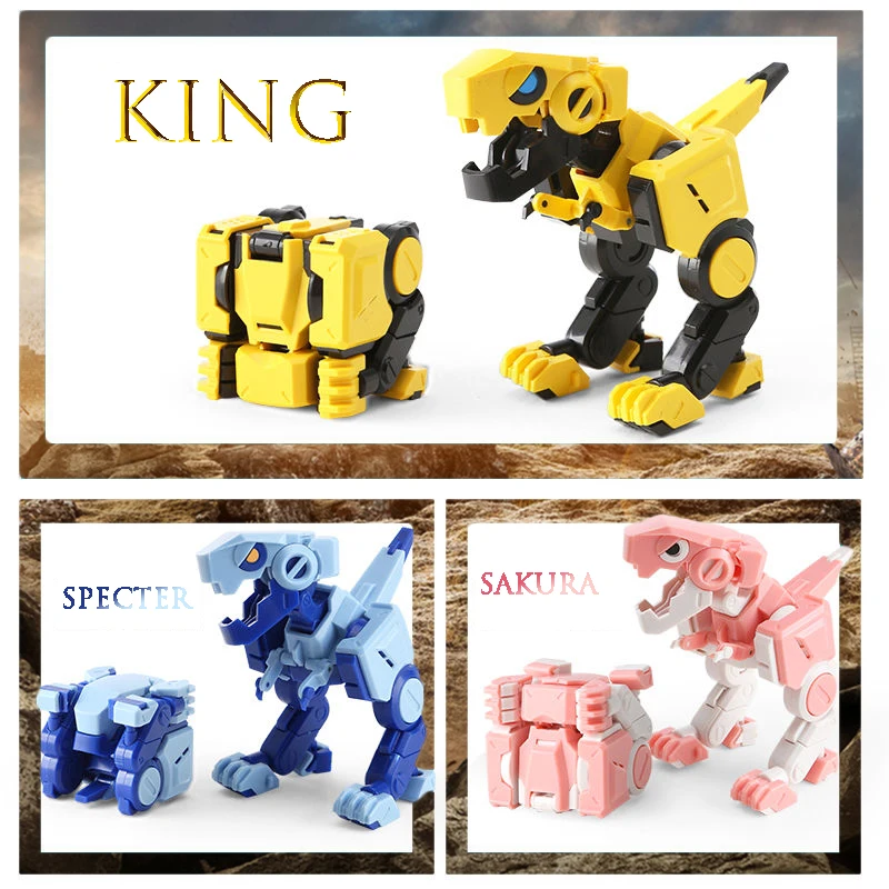 

Magic cube 4X4X4 Deformable dinosaur Little dinosaurs Joints can move Tyrannosaurus Rex Transform Animal