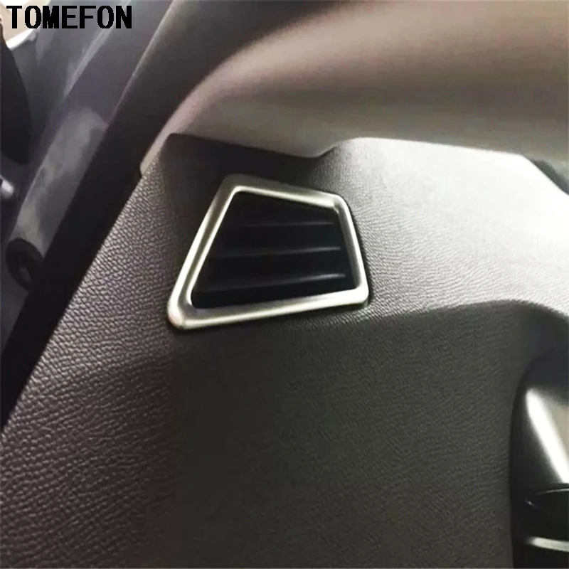 TOMEFON для PEUGEOT 308 LHD 2014 2015 2016 ABS Хромированная передняя консоль Кондиционер Выход