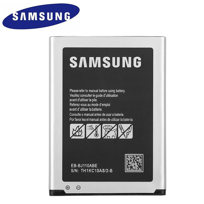 

Original Samsung Battery For Samsung Galaxy J1 J Ace J110 J110FM J110F J110H J110F i9192 i9195 i9190 i9198 EB-BJ110ABE 1900mAh