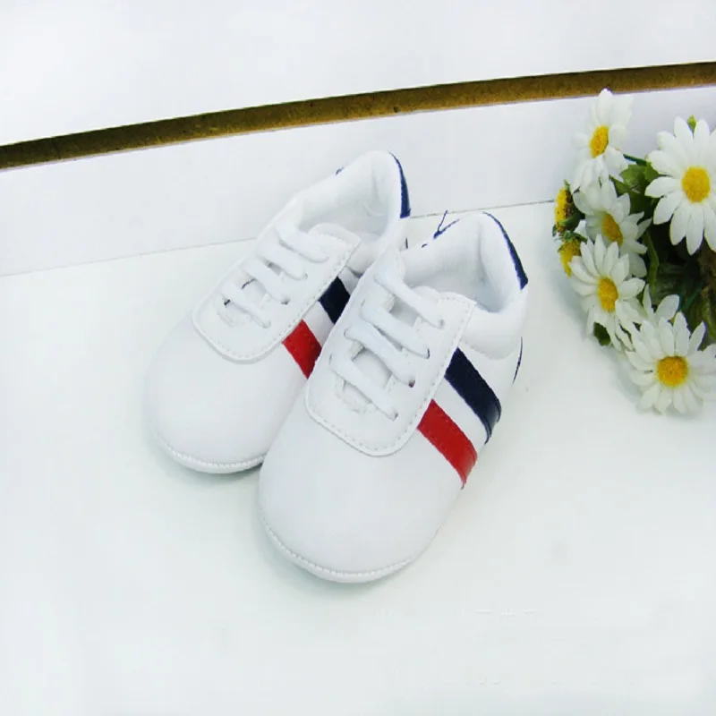 Baby Boys Girls Soft Sole Crib Shoes PU Leather Anti-slip Shoes Toddler Sneakers