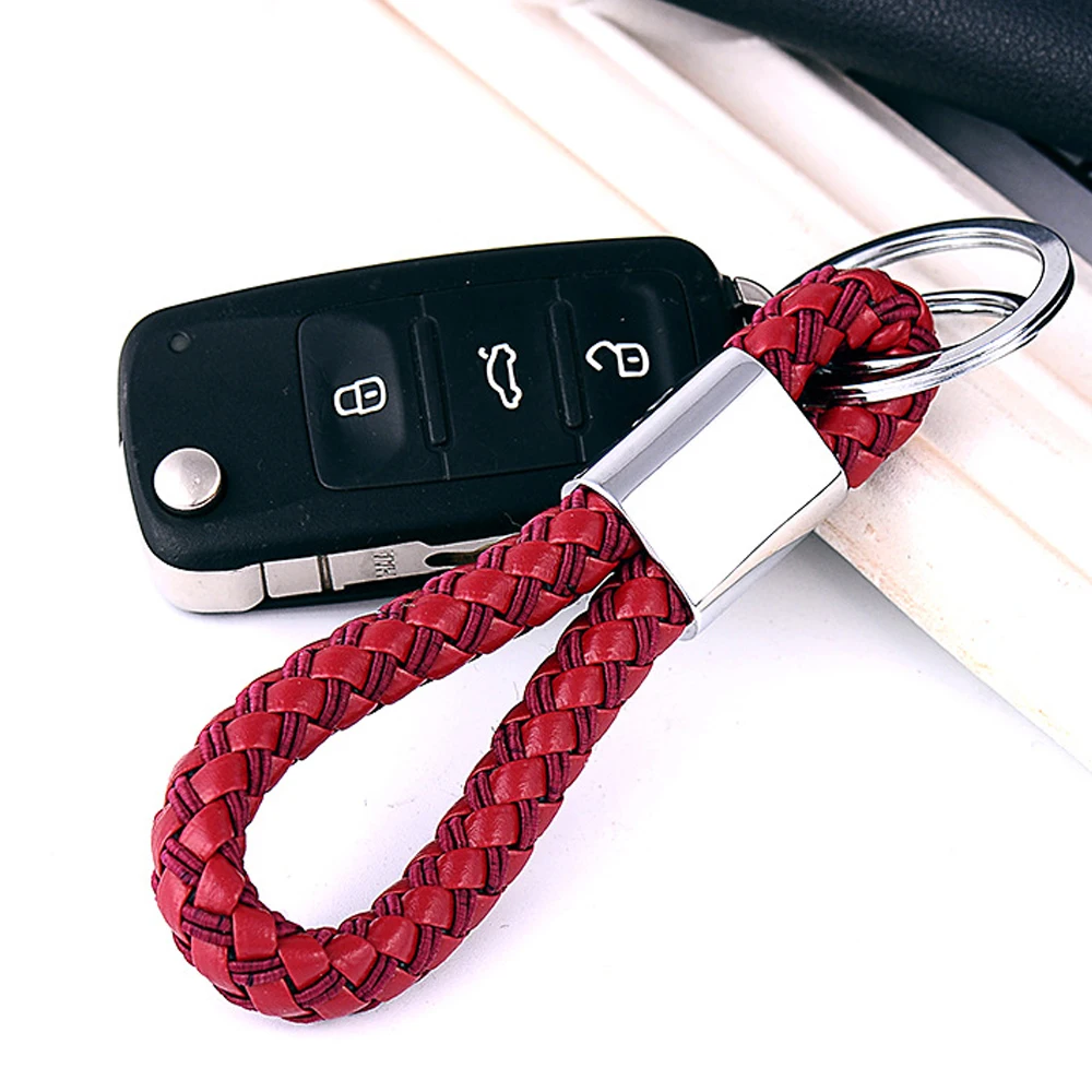 

Car Keychains PU Leather Key Holder Car Key Rings Leather Keyring for Audi Benz Kia Car-styling Accessory Key Chain for Man