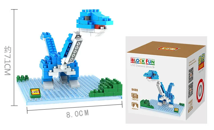 Парк Юрского Периода Динозавры Loz Алмаз Building Blocks Фигурку DIY Игрушки Детские