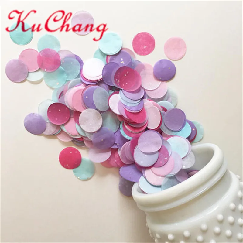 

10g Colorful Round Foil Confetti (Diameter 1 cm) Wedding Birthday Party Decor Princess Party Supplies Latex Confetti Balloons