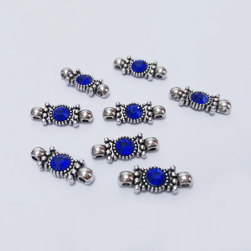 Винтажные серебряные украшения 2 отверстия петля шармы для изготовления